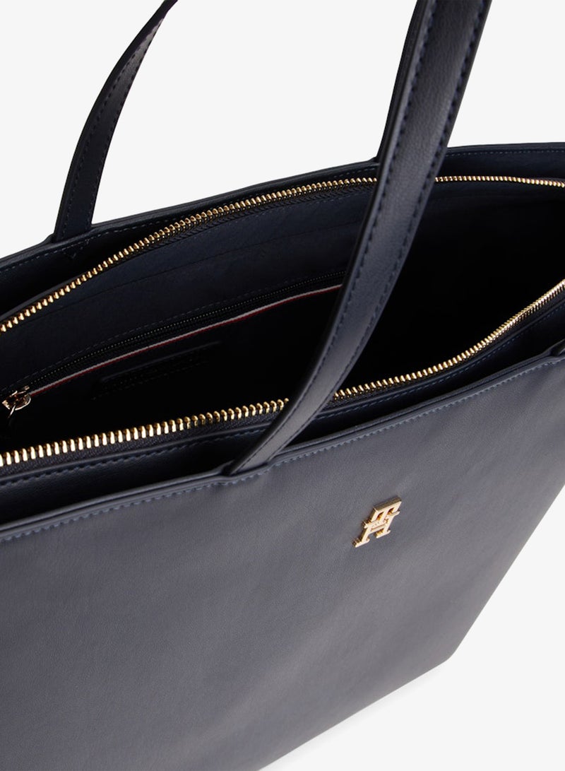 TOMMY HILFIGER TH Monogram Plaque Tote Bag - Image 5